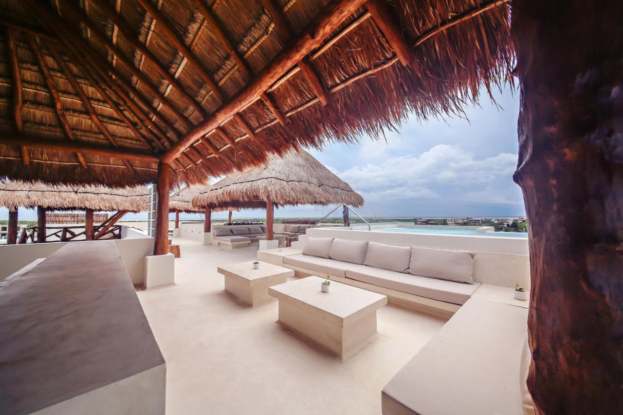 Casa Astral Eco Luxury Holbox Island - Sunset And Ocean View With Rooftop Pool Exterior photo